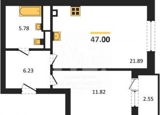 Продажа однокомнатной квартиры, 47 м2, Калининград, Ленинградский район