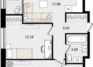 Продажа 2-ком. квартиры, 61 м2, Краснодар, микрорайон ХБК