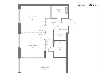 Продается 2-ком. квартира, 67.9 м2, Пензенская область, улица Богданова, 39