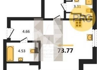 Продаю трехкомнатную квартиру, 73.8 м2, Калининград, Ленинградский район, улица Старшины Дадаева, 55