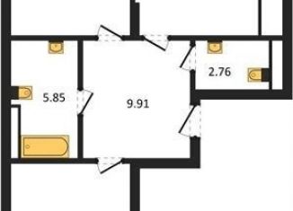 Продаю 2-комнатную квартиру, 73.3 м2, поселок Малое Исаково