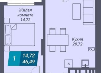 Продается однокомнатная квартира, 51 м2, Новосибирск, улица Королёва, 19, метро Маршала Покрышкина