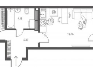 Продается 2-комнатная квартира, 38.1 м2, Липецкая область, улица Перова, 2