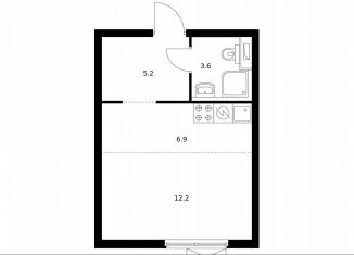 Квартира на продажу студия, 27.9 м2, Москва, жилой комплекс Холланд Парк, к8