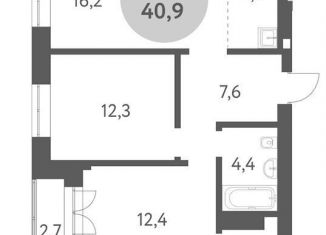 Продам трехкомнатную квартиру, 66.3 м2, Новосибирск