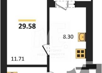 Продается однокомнатная квартира, 29.6 м2, Пионерский, улица Гептнера, 19