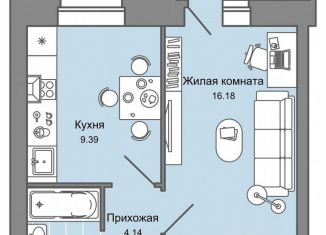 Продам 1-комнатную квартиру, 36 м2, Киров