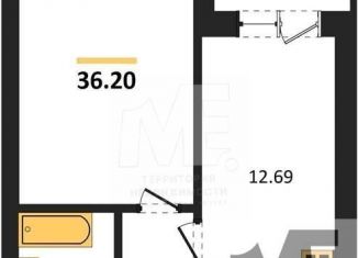 Продам однокомнатную квартиру, 36.2 м2, Калининград, улица Сержанта Мишина, 81к2, Центральный район