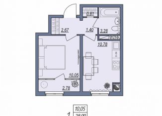 Продажа однокомнатной квартиры, 30.4 м2, Волгоград, Тракторозаводский район