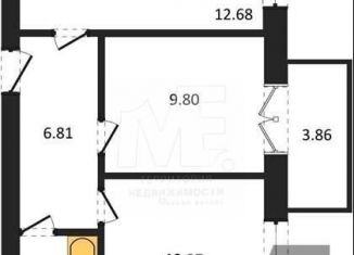 Продается двухкомнатная квартира, 47.6 м2, Калининградская область, Комсомольская улица, 19