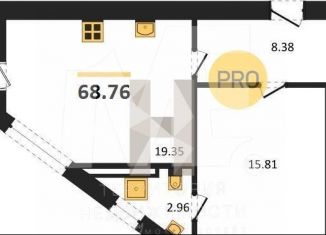 Продажа 2-комнатной квартиры, 68.8 м2, Калининград, Ленинградский район, улица Александра Невского, 194