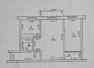 Продам 2-ком. квартиру, 47 м2, Алтайский край, Молодёжная улица, 39