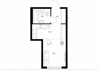 Продаю квартиру студию, 23.4 м2, Зеленоград