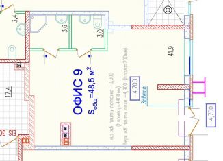 Помещение свободного назначения на продажу, 48.5 м2, Ростов-на-Дону, проспект 40-летия Победы, 111/1с2, Пролетарский район