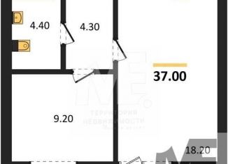 Однокомнатная квартира на продажу, 37 м2, Калининград, Орудийная улица, 13