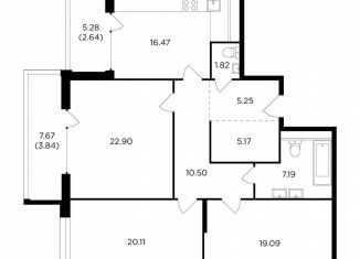 Продаю 3-комнатную квартиру, 114.1 м2, Москва, метро Автозаводская, улица Виктора Маслова, 2