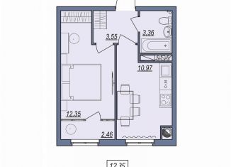 Продается однокомнатная квартира, 31.5 м2, Волгоград