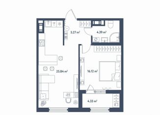 Продажа 1-ком. квартиры, 53.8 м2, Санкт-Петербург, муниципальный округ Московская Застава