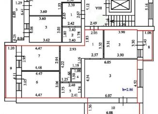 3-ком. квартира на продажу, 98.7 м2, Тамбов, Московская улица, 30А, Октябрьский район