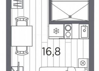 Квартира на продажу студия, 20.6 м2, Санкт-Петербург, проспект Стачек, 62Б, муниципальный округ Автово