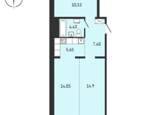 Продажа квартиры со свободной планировкой, 60.3 м2, Иркутск, Советская улица, 115/1, Правобережный округ