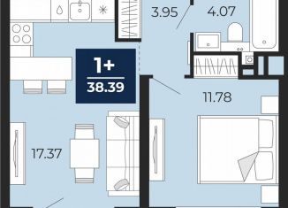 Продаю 1-комнатную квартиру, 37.2 м2, Тюменская область, улица Фармана Салманова, 23