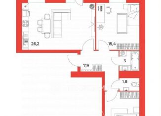 Продаю 3-комнатную квартиру, 71.7 м2, Пензенская область, улица Бутузова, 3к1