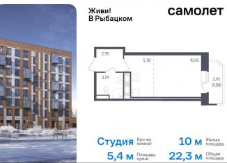 Продаю квартиру студию, 22.3 м2, Санкт-Петербург, жилой комплекс Живи в Рыбацком, 5, муниципальный округ Рыбацкое