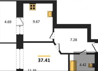 Продаю однокомнатную квартиру, 37.4 м2, Богучар