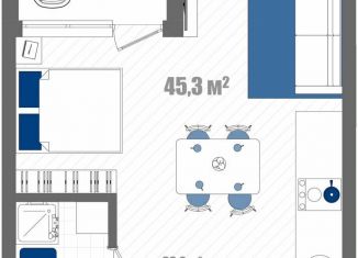 Продажа квартиры студии, 45.9 м2, Судак
