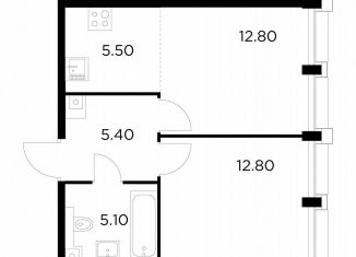 Продам 1-комнатную квартиру, 41.6 м2, Москва, метро Войковская