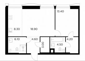 1-комнатная квартира на продажу, 63 м2, Москва, метро Войковская