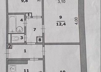 Продается 3-ком. квартира, 58.4 м2, Белгород, улица Шаландина, 1