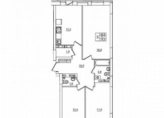 Продается 3-комнатная квартира, 75.4 м2, Волгоградская область