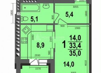 Продается 1-комнатная квартира, 35 м2, Ковров, улица 9 Мая, 6