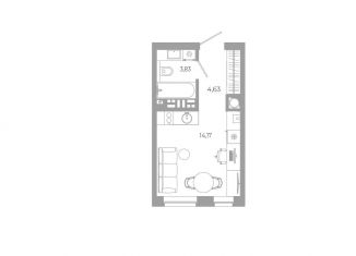 Продается квартира студия, 22.6 м2, Астрахань, Боевая улица, 132с3