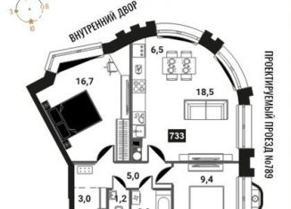 Продается 3-ком. квартира, 63.6 м2, Москва, метро Электрозаводская