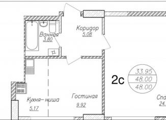 Сдаю в аренду 1-комнатную квартиру, 48 м2, Уфа, улица Рихарда Зорге, 17/2, Октябрьский район