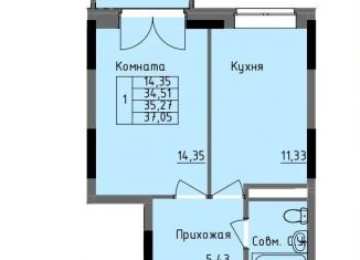 Продаю однокомнатную квартиру, 35.3 м2, Ижевск, улица Луначарского