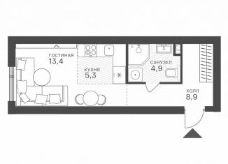 Продажа квартиры студии, 32.5 м2, Москва, метро Строгино