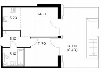 Продам 1-ком. квартиру, 49.6 м2, Москва, Войковский район