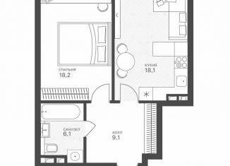 Продажа однокомнатной квартиры, 51.1 м2, Москва, метро Строгино