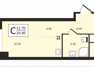 Квартира на продажу студия, 29.4 м2, Москва, проспект Мира, 222, Ярославский район