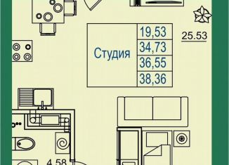 Продаю квартиру студию, 36.6 м2, Владимирская область