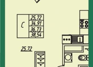 Продаю квартиру студию, 36.7 м2, Владимирская область