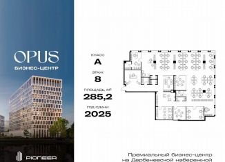 Офис на продажу, 285.2 м2, Москва, Дербеневская улица, 1, Даниловский район