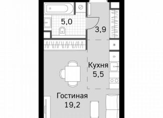 Продается квартира студия, 33.6 м2, Москва, метро Беговая