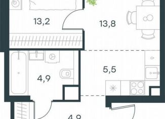 Продается 2-ком. квартира, 48.1 м2, Москва, жилой комплекс Левел Звенигородская, к2, станция Хорошёво