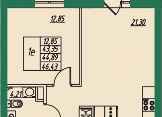 Продам однокомнатную квартиру, 44.9 м2, Владимирская область