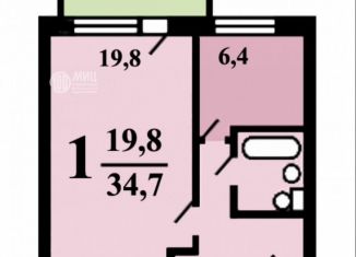 Продажа 1-комнатной квартиры, 35.1 м2, Москва, улица Фабрициуса, 24с1, район Южное Тушино